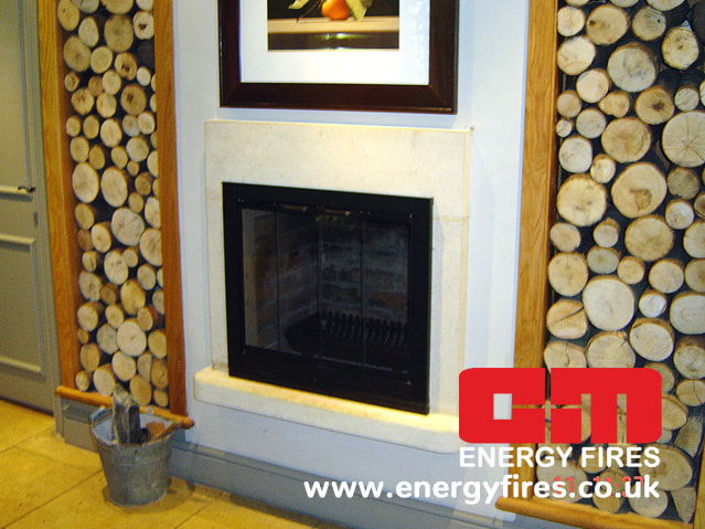 Glass Fireplace Door - A+M Energy Fires